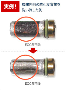 静電浄油機EDCの使用例